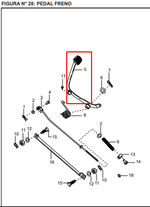 Cargar imagen en el visor de galería, PEDAL FRENO BOXER/PLATINO 100 ORIGINAL - Mundimotos