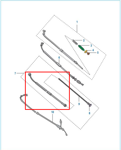 CABLE Velocimetro PLATINO P ORIGINAL - Mundimotos