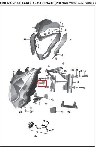 BOMBILLO 12V-60-55 200 NS/DK200/390 ORIGINAL - Mundimotos