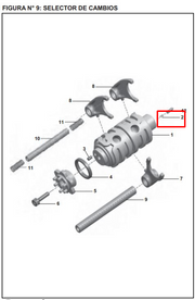 RESORTE SELECTOR CAMBIOS 200 NS ORIGINAL - Mundimotos