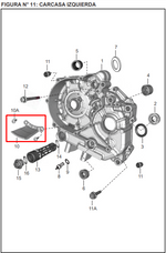 Load image into Gallery viewer, PLATINO CARCASA DISCOVER 100/125+ ORIGINAL - Mundimotos
