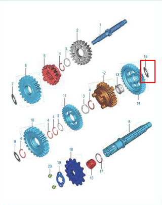 ARANDELA CAJA DISCOVER 100/BM100/150 ORIGINAL - Mundimotos
