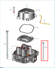 TORNILLO CULATA DISC100/BM100ES/KS ORIGINAL - Mundimotos