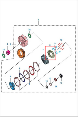 PORTA RESORTE CLUTCH DISC.100-125 ORIGINAL - Mundimotos