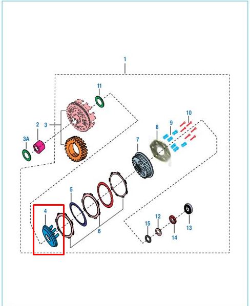 PORTA RESORTE CLUTCH DISCOVER 100/ ORIGINAL - Mundimotos