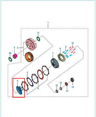 PORTA RESORTE CLUTCH DISCOVER 100/ ORIGINAL - Mundimotos