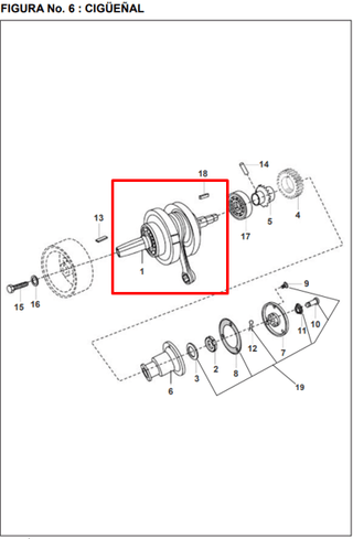 Ciguenal bajaj PULSAR ug original - genuine parts