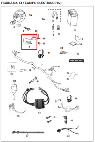 SWITCH STOP RR PULSAR 200 ORIGINAL - Mundimotos