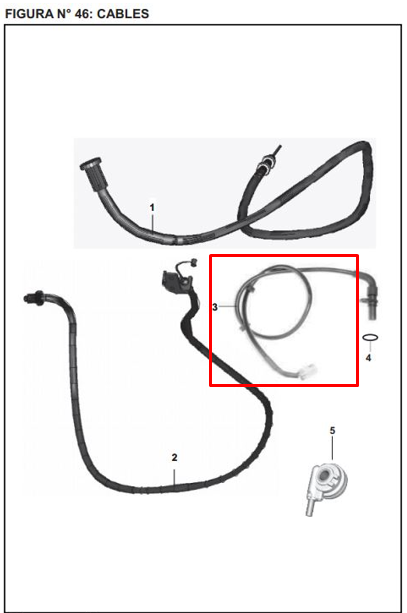 CABLE SENSOR Velocimetro PULSAR UG/220S ORIGINAL - Mundimotos