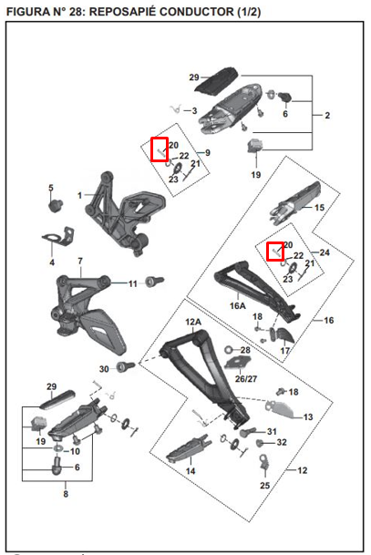 PIN PASADOR POSA 200 NS/DISCOVER 125 ST ORIGINAL - Mundimotos