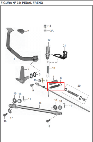 RESORTE FRENO PUL135/DISC125ST ORIGINAL - Mundimotos