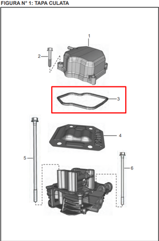 EMPAQUE TAPA CULATA PULSAR 135 ORIGINAL - Mundimotos