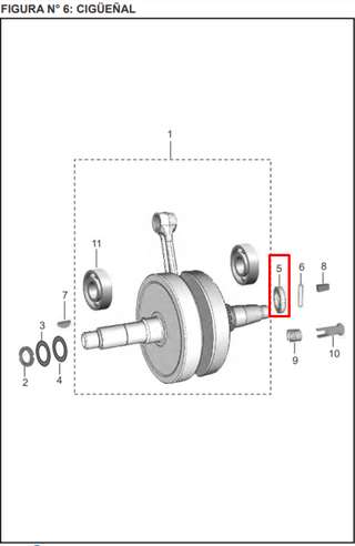 BUJE 18X26X11 CIG RH PULSAR 135 ORIGINAL - Mundimotos