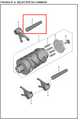 PASADOR GARRA DISCOVER 100/125+/PULSAR 135 ORIGINAL - Mundimotos