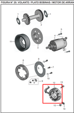 Load image into Gallery viewer, STATOR 12 BOB DISCOVER 100 M/125ST/135 ORIGINAL - Mundimotos