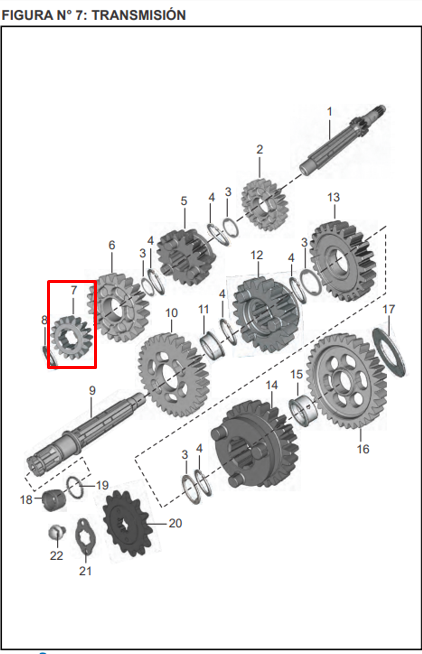 PINON EP 2DA 17T DISCOV 150F/150ST ORIGINAL - Mundimotos