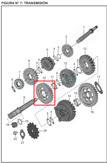 PINON ES 2DA 31T DISCOV 150F/150ST ORIGINAL - Mundimotos