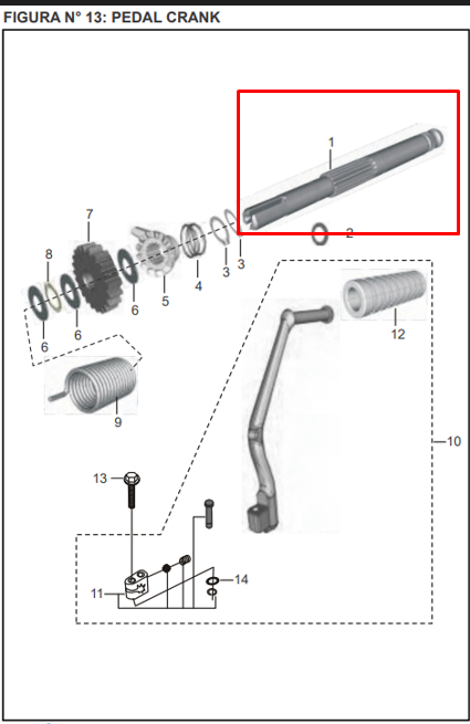 EJE CRANK DISCOVER 125 ST ORIGINAL - Mundimotos