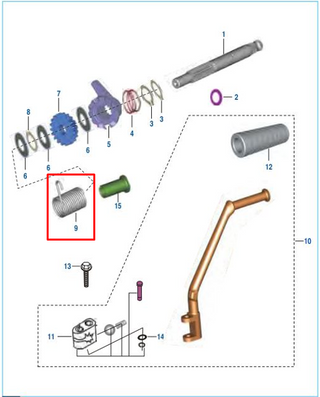RESORTE CRANK PUL150/160/NS/PLATINO 110 ORIGINAL - Mundimotos
