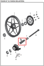 Cargar imagen en el visor de galería, BUJE 15.5X22X75 A.S FR 200 NS ORIGINAL - Mundimotos