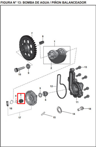 BUJE BALANC 200 NS CUNA LARGA ORIGINAL - Mundimotos