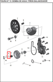ORING BOMBA AGUA 200 NS ORIGINAL - Mundimotos