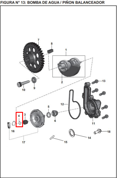 ORING BALANCEADOR 200 NS ORIGINAL - Mundimotos
