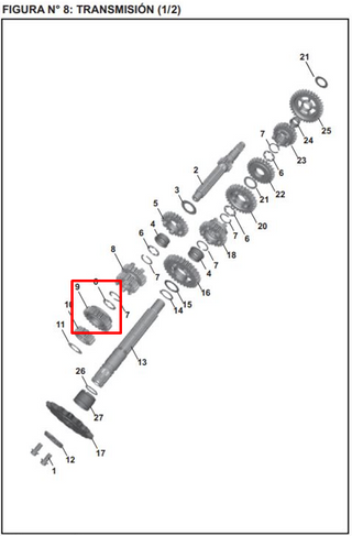 PINON CLU 5TA 22T PULSAR 200 ORIGINAL - Mundimotos