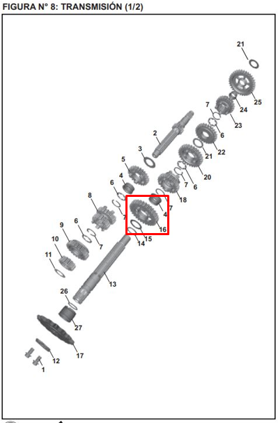 PINON ES 2DA 31T PULSAR 200 NS/AS/R ORIGINAL - Mundimotos