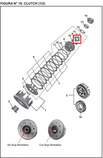 Cargar imagen en el visor de galería, PLATINO PORTA RESORTE 200 NS ORIGINAL - Mundimotos