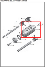 SELECTOR CAMBIOS PULSAR 200 NS ORIGINAL - Mundimotos