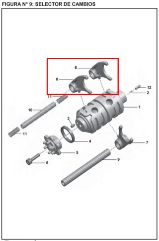 GARRA CAMBIOS (2) 200 NS ORIGINAL - Mundimotos