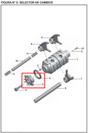ESTRELLA SELECTOR PUL200NS ORIGINAL - Mundimotos