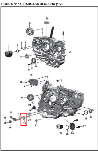 RESORTE LEVA CAMBIOS NS 200 ORIGINAL - Mundimotos