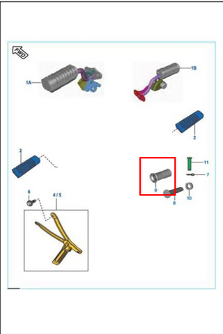 CAUCHO POSAPIE RR WIND/BM100/150 ORIGINAL - Mundimotos
