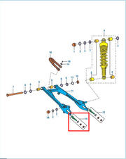 TENSOR CADENA LH PLATINO 110 ORIGINAL - Mundimotos