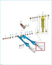 TENSOR CADENA RH PLATINO 110 ORIGINAL - Mundimotos