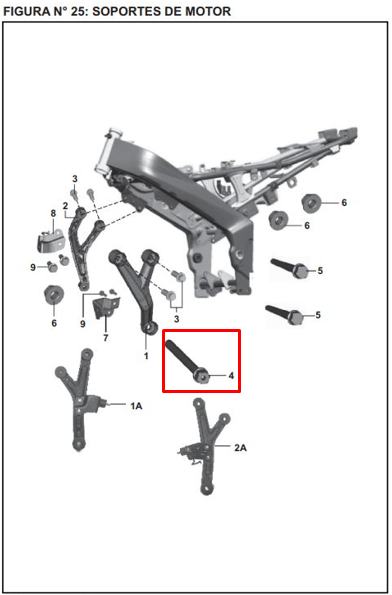 TORNILLO SOPOR.MOTOR 200 NS ORIGINAL - Mundimotos