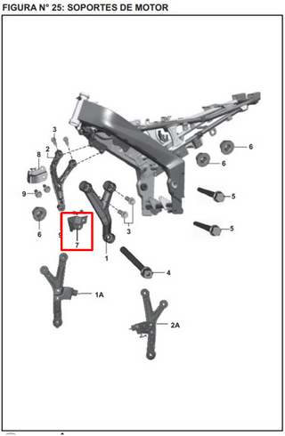 SOPORTE RADIADOR LH 200 NS ORIGINAL - Mundimotos