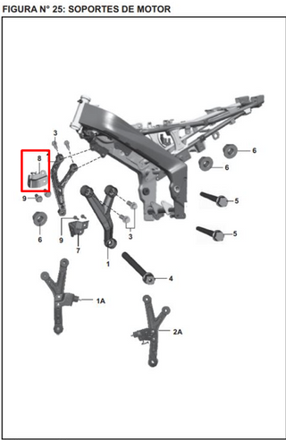 SOPORTE RADIADOR RH 200 NS ORIGINAL - Mundimotos