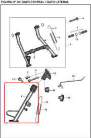 GATO LATERAL PULSAR 200 NS ORIGINAL - Mundimotos