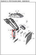 SOPORTE PLACA PULSAR 200 NS ORIGINAL - Mundimotos