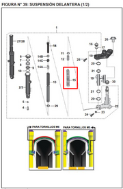 RESORTE SUSPENSION 200 NS ORIGINAL - Mundimotos