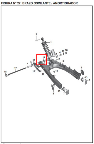BUJE 14.5X26X119 TJ 200 NS ORIGINAL - Mundimotos