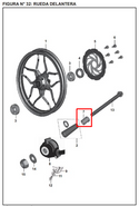 BUJE 15X22X15 FR/RH 200NS ORIGINAL - Mundimotos