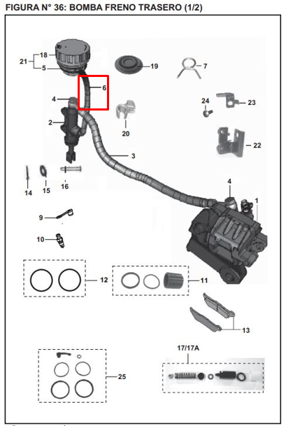 MANGUERA TANQUE RESERVA 200 NS ORIGINAL - Mundimotos