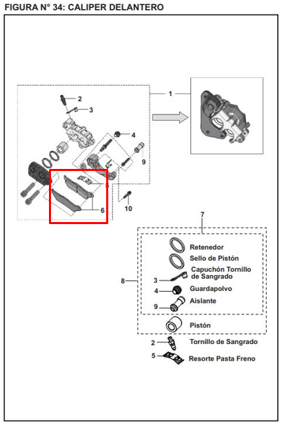Pastilla freno delantera bajaj PULSAR 200 NS original - genuine parts