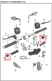 TAPON Manubrio PULSAR 200 NS ORIGINAL - Mundimotos