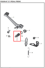 Load image into Gallery viewer, EJE PEDAL FRENO 200 NS ORIGINAL - Mundimotos