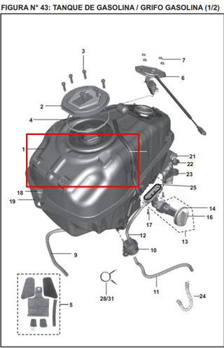 TANQUE GAS 200 NS ORIGINAL - Mundimotos